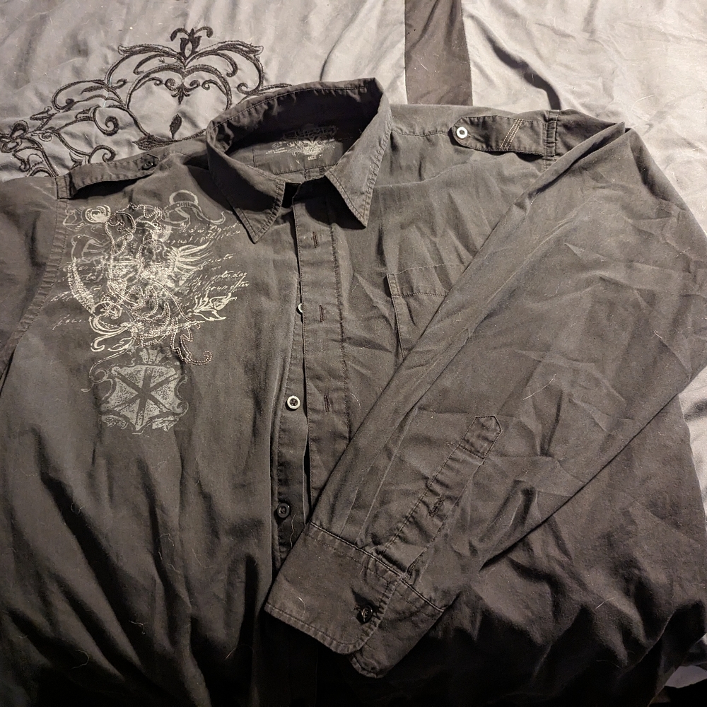 COPY - Men's black dress shirt